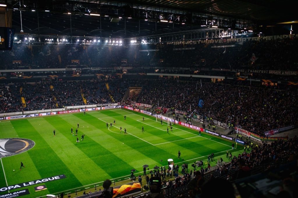 Das EM 2024 Stadion in Frankfurt heisst Frankfurt Arena und nicht "Commerzbank Arena" oder "Deutsche Bank Arena". (Copyright depositphotos.com)