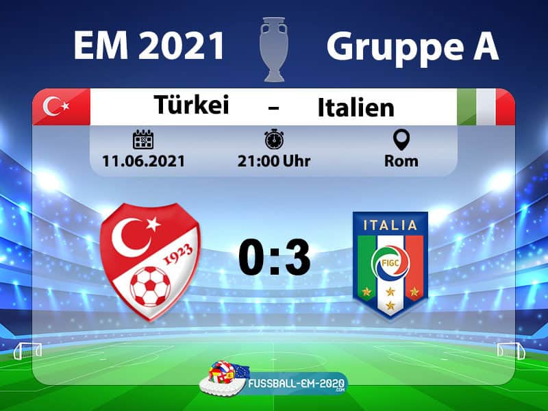 EM 2021 Eröffnungsspiel Italien gegen Türkei 3:0