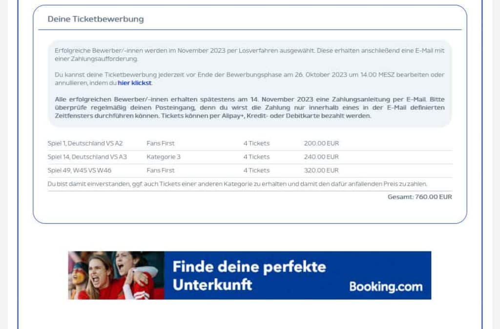 Booking.com ist offizieller Partner der UEFA