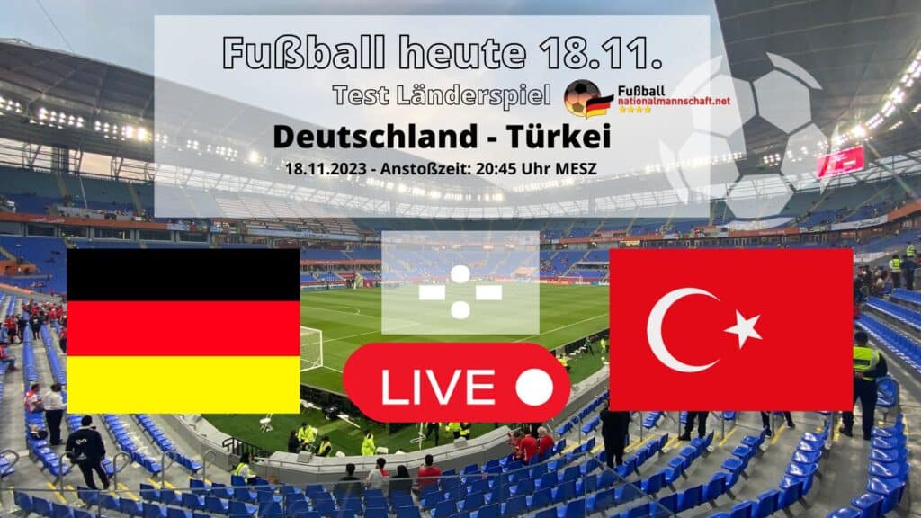 Länderspiel Deutschland gegen die Türkei