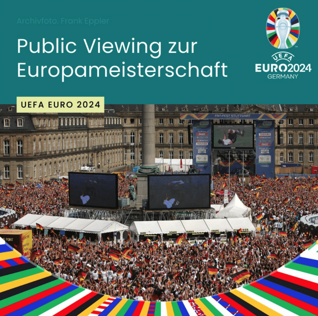 public-viewing in Stuttgart zur EM 2024 (Foto Twitter Stuttgart.de)