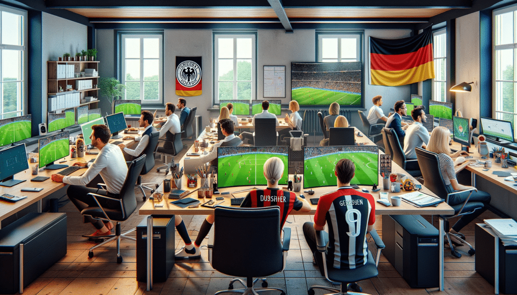 Fußball EM 2024 schauen am Arbeitsplatz