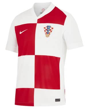 Das neue Kroatien Trikot 2024 als Heim in rot
