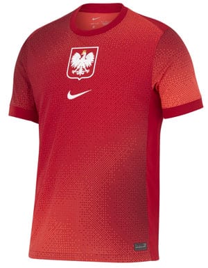 Das neue Polen Trikot 2024 als Away in rot von Nike