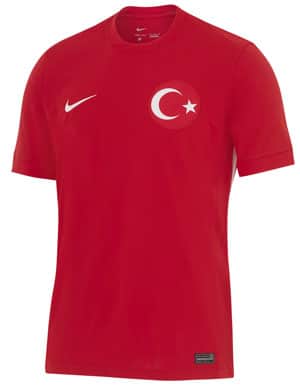 Das neue Türkei Trikot 2024 als Awaytrikot in rot